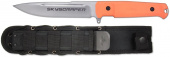 Нож туристический цельнометаллический с пластиковыми ножнами Ножемир Skyscraper H-185SO-1
