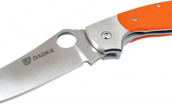 Нож складной с клинком из стали 440C и оранжевой рукоятью G-10 DAOKE D512o от магазина SERREITOR.RU