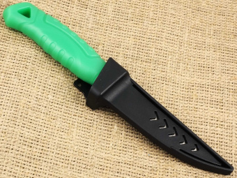 Нож нескладной рыбацкий Ножемир Рыбачок F-285G с пластиковыми ножнами от магазина SERREITOR.RU