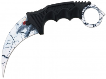 Нож CS GO керамбит металлический Ножемир HCS-8 белый дракон от магазина SERREITOR.RU