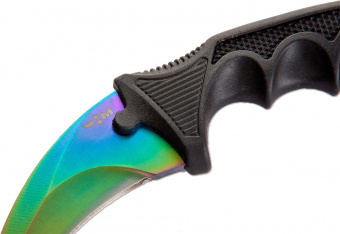 Нож керамбит цельнометаллический цвет градиент (радужный) из игры CS GO Ножемир H-230 GRAD от магазина SERREITOR.RU