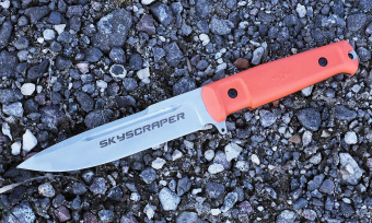 Нож туристический цельнометаллический с пластиковыми ножнами Ножемир Skyscraper H-185SO-1 от магазина SERREITOR.RU
