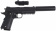 Страйкбольный пистолет софтэйр пружинный с глушителем Galaxy G25A Colt 1911PD от магазина SERREITOR.RU