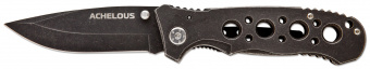 Нож складной с металлической рукоятью и клипсой Ножемир Чёткий расклад Achelous A-140 от магазина SERREITOR.RU