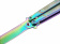 Нож бабочка балисонг радужный цвет с клипсой Ножемир Чёткий расклад Strike B-113CS от магазина SERREITOR.RU