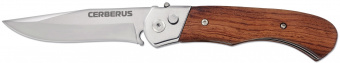 Нож автоматический с деревянной ручкой и клипсой Ножемир Чёткий расклад Cerberus A-136W от магазина SERREITOR.RU